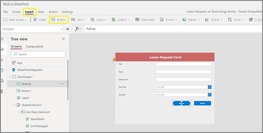 Create a Customized PowerApps Form